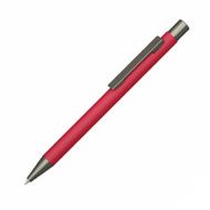 Ручка шарик/автомат "Straight Gum" 1,0 мм, метал., софт., красный/антрацит, стерж. синий