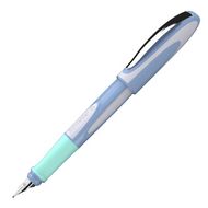 Ручка перьевая M "Ray " пласт., синий/белый, патрон синий