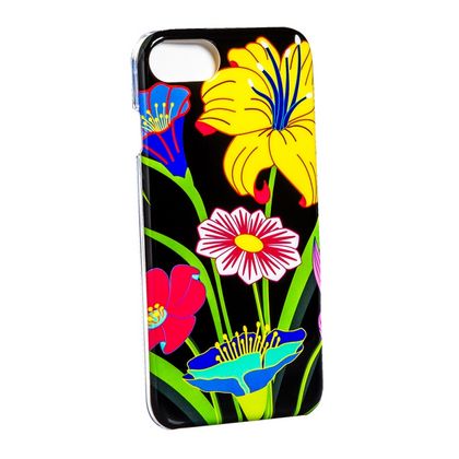 Чехол-клипкейс д/iPhone 6S/7/8 "Ikebana" пласт., разноцветный