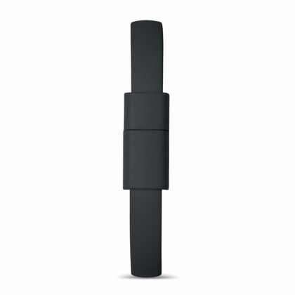 Браслет силиконовый "Cablet" с микро USB силикон./метал., черный