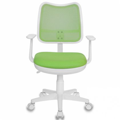 Кресло для детей Бюрократ CH-W797/OR/TW-96-1 спинка сетка оранжевый, сиденье оранжевый TW-96-1 (пластик белый)