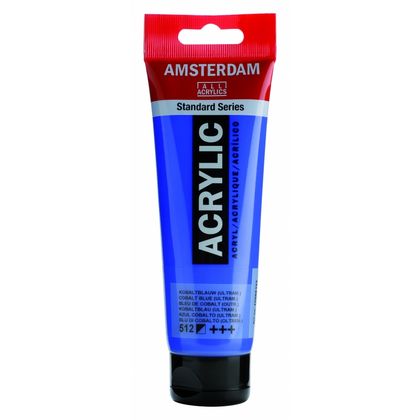 Краски акриловые "Amsterdam" 512 кобальт синий ультрамариновый, 120 мл., туба
