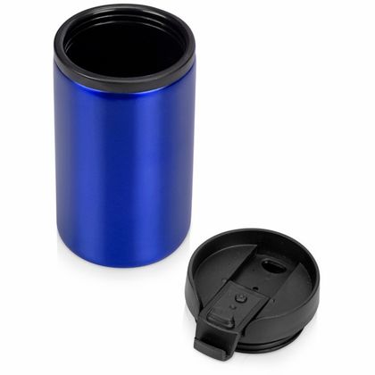 Кружка термическая метал./пласт., 250 мл. "Jar" упак., синий/черный
