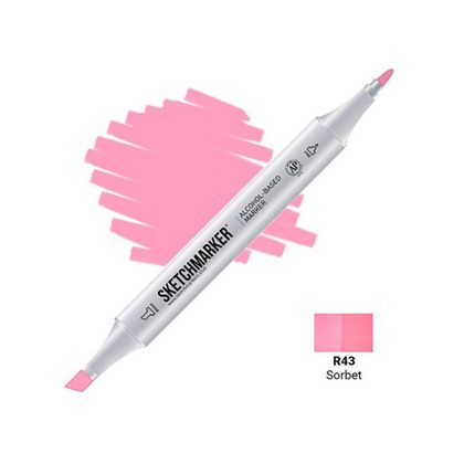 Маркер перм., худ. "Sketchmarker" двусторонний, R43, шербет