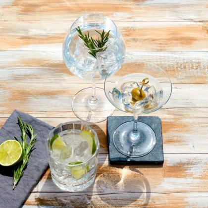 Набор стаканов 2 шт., д/джина 400 мл "Gin" подарочн. упак., прозрачный