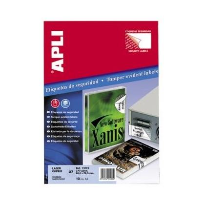 накл. 45,7х21,2 бел."SECURITY" д/лаз.48/10 Apli