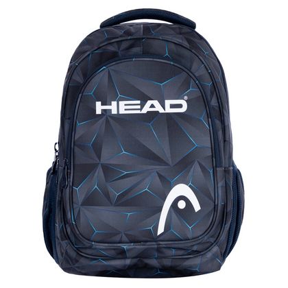 Рюкзак молодежный "Head 3D blue" полиэстер., уплот. спинка, чёрный