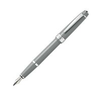 Ручка перьевая M "Bailey Light" метал., подарочн. упак., серый/серебристый, патрон черный 2 шт.