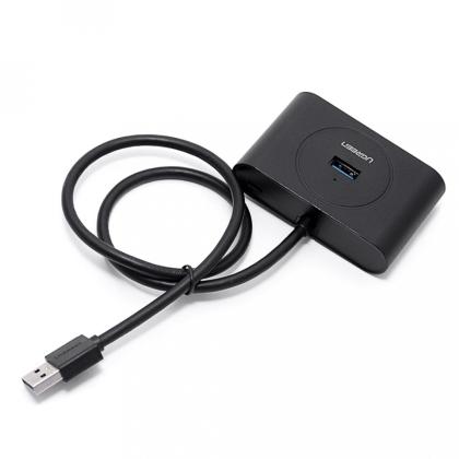 комп. USB HUB UGREEN USB 3.0 Hub 0.5m CR113 (Black) (20290)