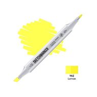 Маркер перм., худ. "Sketchmarker" двусторонний, Y62, желтый лимонный
