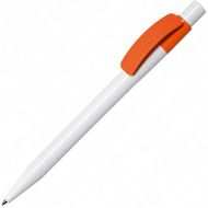 Ручка шарик/автомат "Pixel PX B" 1,0 мм, пласт., белый/оранжевый, стерж. синий
