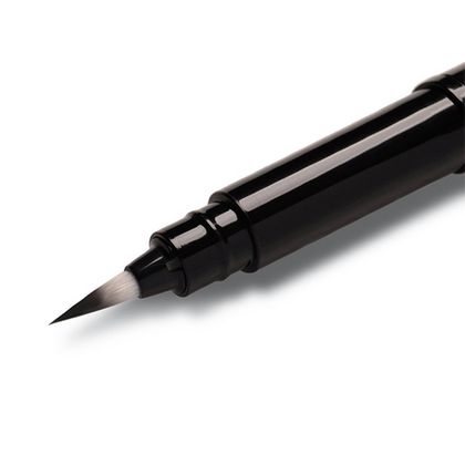 Кисть-ручка "Pocket Brush XGFKP" +2 картриджа, черный, блистер