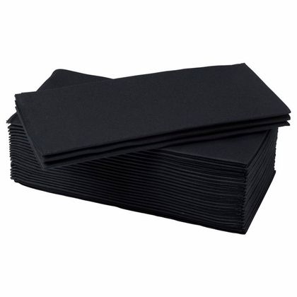 Салфетки бумажные Бик-пак 33*33 см 2-сл, 1/8 сложение, цв.черный 200шт/упак