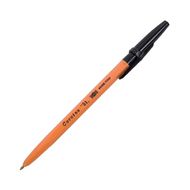 Ручка шарик. "Corvina" 1,0 мм, пласт., глянц., оранжевый/черный, стерж. черный