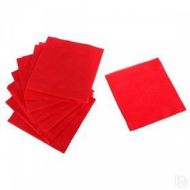 Салфетки бумажные Бик-пак 24*24 см 1-сл, цв.красный 400шт/упак