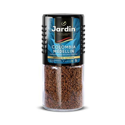 Кофе "Jardin" натур. растворим. сублим., 95 гр., стекл./б, Colombia Medellin