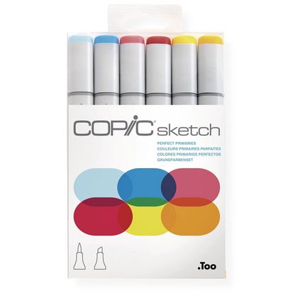 Маркер перм., худ. "Copic Sketch" набор 6 цв., базовые