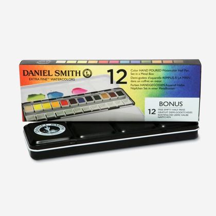 Набор акварели Daniel Smith "Extra fine", 24 цвета, кюветы
