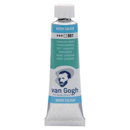 Краски акварельные "Van Gogh" 661 бирюзовый зеленый, 10 мл., туба