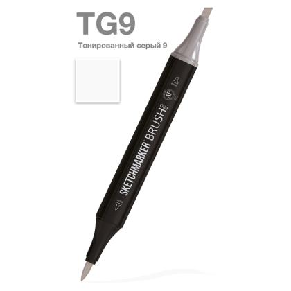 Маркер перм., худ. "Sketchmarker Brush" двусторонний, TG9, тонированный серый 9