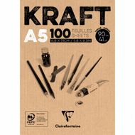 Блок-склейка "Kraft", А5, 90г/м2, 100л.
