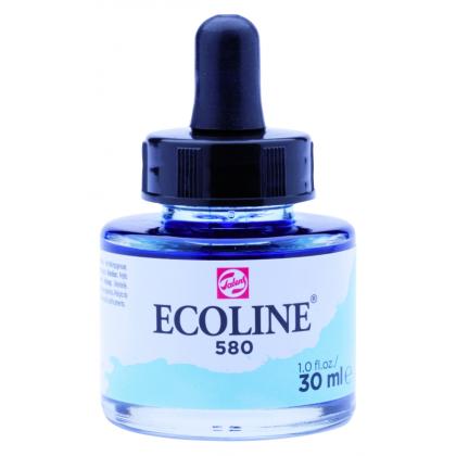 Краски жидкая акварель "ECOLINE" 580 голубой пастельный 30 мл.