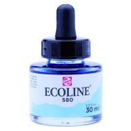 Краски жидкая акварель "ECOLINE" 580 голубой пастельный 30 мл.