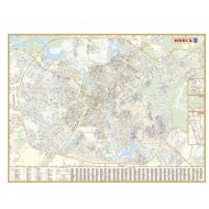 Карта настен. "План города" Минск 1:15 000 160*120 см, ламинир.