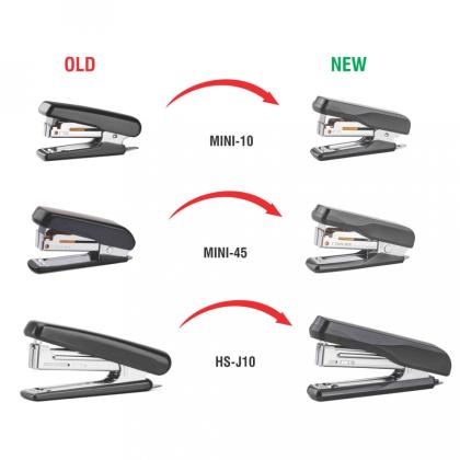 Скобосшиватель 10 л. "HS-Mini 10" бирюзовый