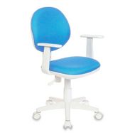 Кресло для детей Бюрократ CH-W356AXSN/15-107 голубой.15-107 (пластик белый)