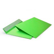 конверт 114 х162, С6, зеленый,120г, силикон. зам. 1 шт.