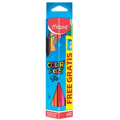 Цв. карандаши 12 шт. "Color Peps" +точилка