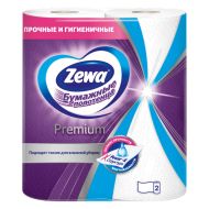 Полотенца бумажные  Zewa Premium, 2 рул, 2 слоя, цв. белый