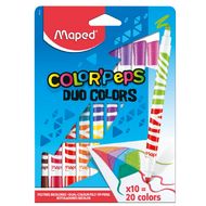 Фломастеры "Duo Color Peps" 10 шт., двусторонние -30