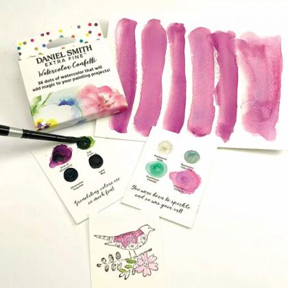 Набор цветовых карт Daniel Smith "Watercolor confetti" 36 цветов