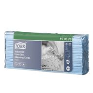 Материал нетканый Tork Premium безворсовый в салфетках, голубой, W4, 80шт/упак