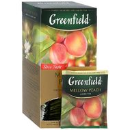 Чай "Greenfield" 25 пак*1,5 гр., зеленый байховый, с аром. розового персика, цедрой мандарина и лепестками розы, Mellow Peach