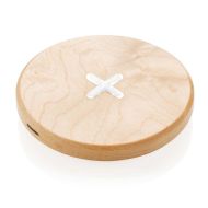 Зарядное устройство (индуктивное) "Wood" беспроводное, выход 5V/0.8A, карт. упак., коричневый