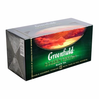 Чай "Greenfield" 100 пак*2 гр., черный, Golden Ceylon