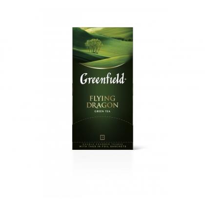 Чай "Greenfield" 100 пак*2 гр., китайский зеленый, Flying Dragon