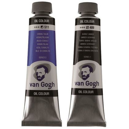 Краски масляные "Van Gogh" 619 зеленый темный прочный, 40 мл., туба