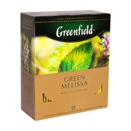 Чай "Greenfield" 100 пак*1,5 гр., китайский зеленый, Green Melissa
