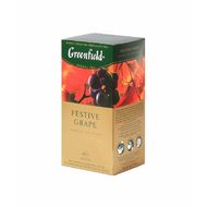 Чайный напиток "Greenfield" 25 пак*1,5 гр., черный, со вкусом и аром. винограда, Festive Grape