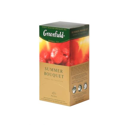 Чайный напиток "Greenfield" 25 пак*2 гр., со вкусом и аром. малины, Summer Bouquet