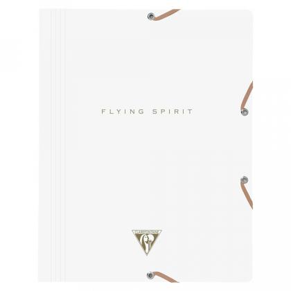 Папка на резинках 15-36 мм. "Flying Spirit" карт., белый