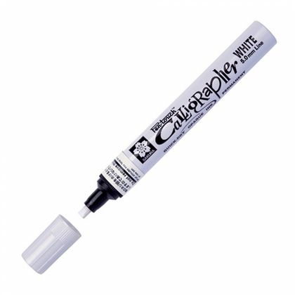 Маркер для каллиграфии "Pen-Touch Calligrapher" 5.0 мм, серебряный
