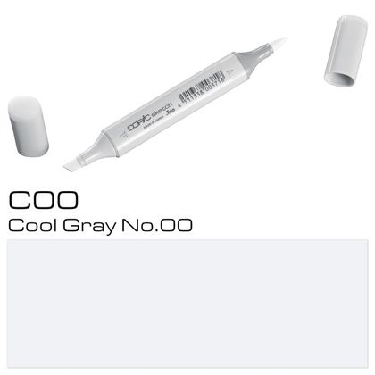 Маркер перм., худ. "Copic Sketch" C-00, холодный серый