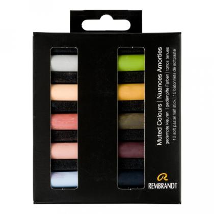 Пастель мягкая "Rembrandt Half Pastel" набор базовый, 10 цв.