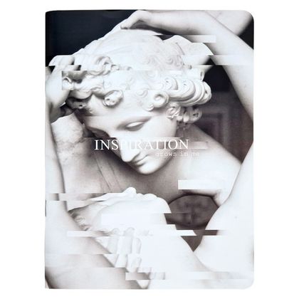 Тетрадь А5 96 л., клет. "Inspiration" мягкий переплет, спираль, пара