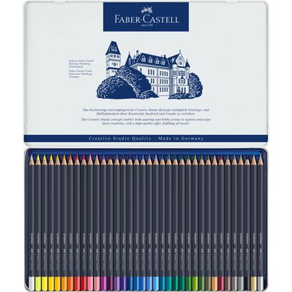 Карандаши цветные "Goldfaber" 24 шт, в металлической упаковке